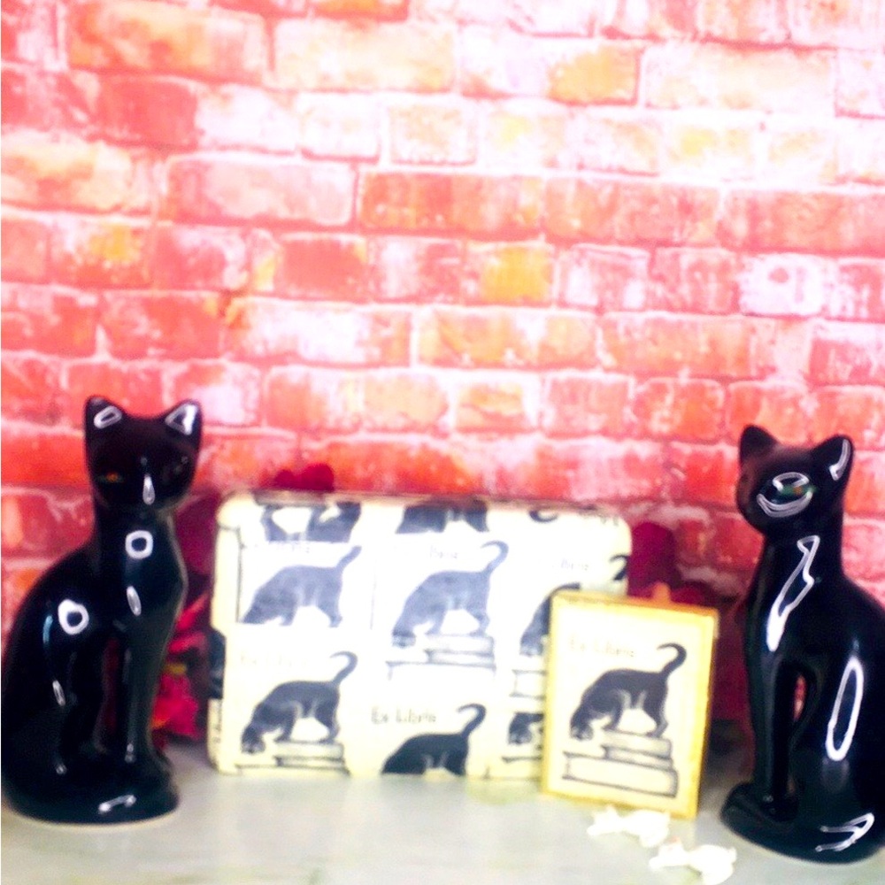 Vintage MCM Cat Lovers Gift Set